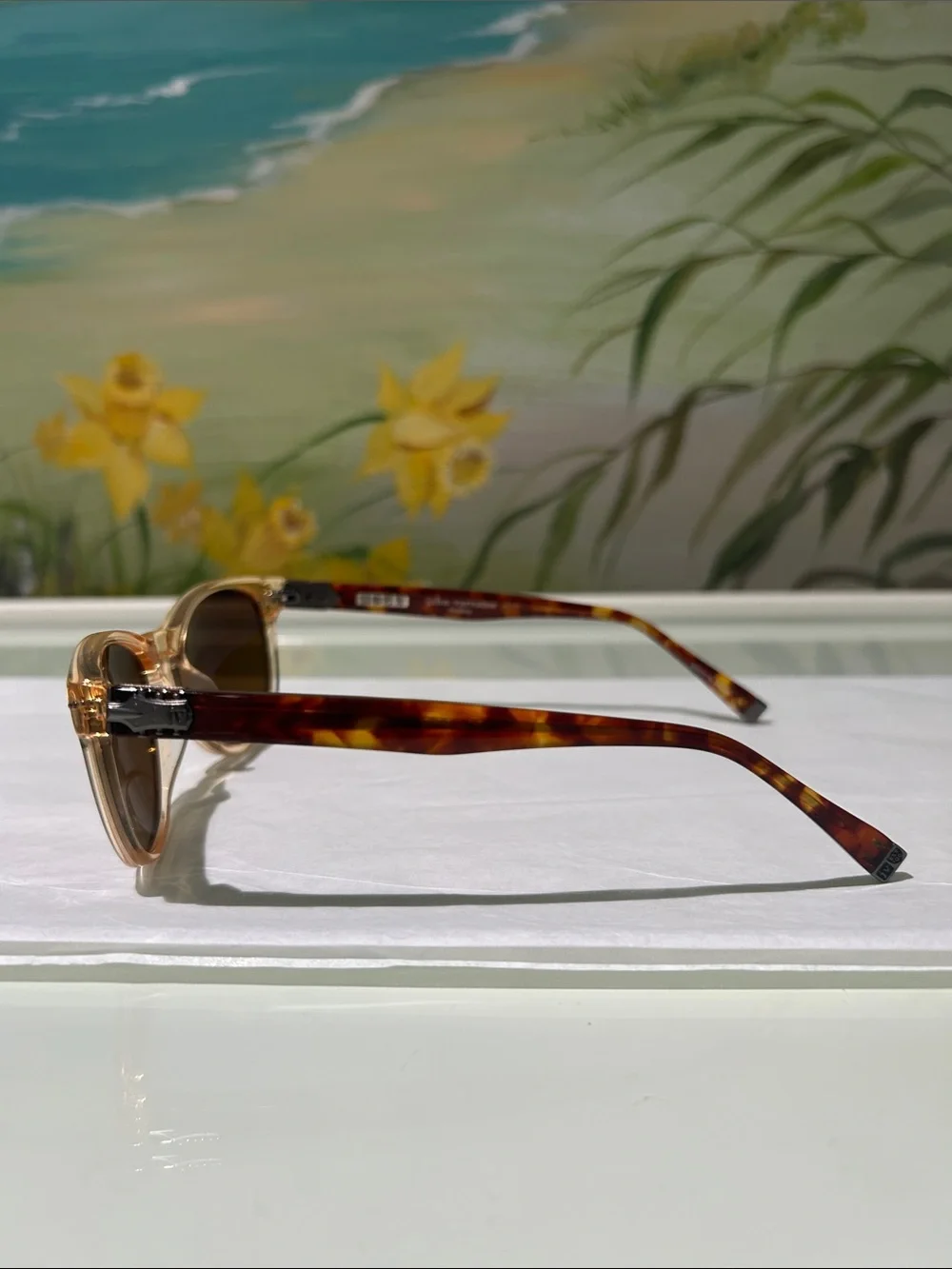 John Varvatos V774 UF Bowery  Sunglasses Vintage Yellow Sunglasses 51-19-145